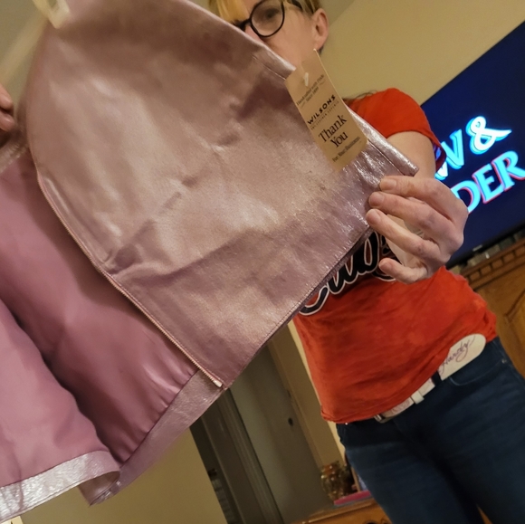 Genuine Wilsons Leather Designed by Maxima Barbie Doll Pink Vintage Skirt Suit. - Picture 6 of 9